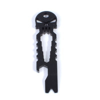 Skull Beer Bottle Opener Prybar Pry bar Crowbar multi pocket tool pendant keyring gadget camp hike outdoor