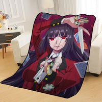 Custom Kakegurui anime Blankets for beds throw blanket soft blanket summer blanket anime blanket travel blanket