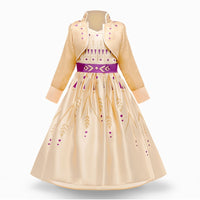 Girls Princess Dresses for 4-10T Children Kids Halloween Cosplay Costume Role-play Clothing Dress