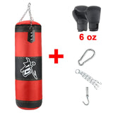 Empty Boxing Sandbag Home Fitness Hook Hanging Kick Punching Bag Boxing Training Fight Karate Punch Muay Thai Sand Bag