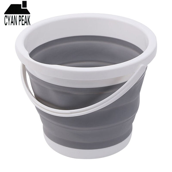 5L Folding Bucket Portable Folding Art Bucket Car Wash Fishing Bathroom Kitchen Silicone Travel Bucket Outdoor Camping Supplies