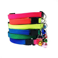 Wholesale 100pcs Dog Cat Accessories Dog Cat Puppy Collar Bell Adjustablt Buckle Pet Dog Collars Safety Leads For Cat Dog Collar