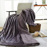 Solid Deep Grey Winter Thick warm Throws Plaids Double-sided Blanket Sherpa Berber Fleece Fabric Bedding Bedspread