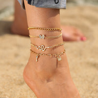 17KM Bohemian Colorful Eye Beads Anklets For Women Gold Color Summer Ocean Beach Ankle Bracelet Foot Leg Chain Jewelry 2021 NEW