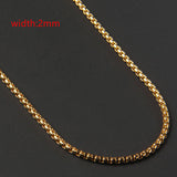 2020 Classic Rope Chain Men Necklace Width 2/3/4/5 MM Stainless Steel Figaro Cuban Chain Necklace For Men Women Jewelry