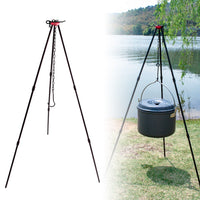 Camping Bonfire Tripod Portable Triangle Support Camping Bonfire Frame Camping Equipment Accessories