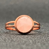 Momiji Natural Stone Open Ring for Women Handmade Bohemian Jewelry Gift Crystal Moonstone Tigereye Wedding Party Ring Adjustable