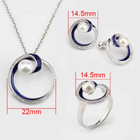 925 Sterling Silver Jewelry for Women Fresh Water Pearl Wedding engagement jewelry for women bridal Necklace J3108S