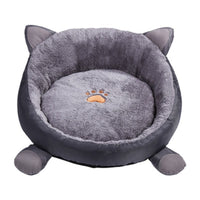 Pet Pure Cotton Cat Bed Cat House Winter Warm Soft Plus Velvet Cat Cushion Cat Bed Cute Round Cushion Dog House Pet Cat Supplies