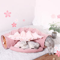 Cat Toy Foldable Cat Tunnel Cat Channel Roll Totoro Cat Cat Nest Cat Bed Pet Supplies Cat Bed Cat House Cat Mat