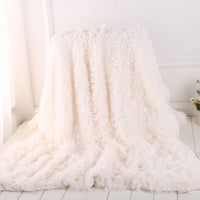 New Super Soft Shaggy Fur Blanket Ultra Plush Decorative Blanket 130*160cm/160*200cm Winter Blankets For Bed Sofa Blanket