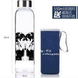 New 1Pc Chinese and Japanese Anime Series Glass Cup Cartoon Figure Stainless Steel Water Bottle Anime Around