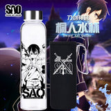 New 1Pc Chinese and Japanese Anime Series Glass Cup Cartoon Figure Stainless Steel Water Bottle Anime Around