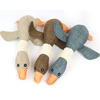 2020 30cm Cartoon Pet Goose Plush Toy For Large Dog Cute Soft Indestructible Chew Plush Doll Toys For Pet Puppy