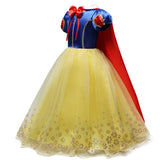 Girls Princess Dresses for 4-10T Children Kids Halloween Cosplay Costume Role-play Clothing Dress