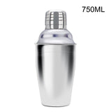 350ML 550ML 750ML Stainless Steel Cocktail Shaker Mixer Wine Martini Shaker For Drinking Boston Style Shaker Party Bar Tools