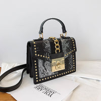 Handbag Fashion Small Shoulder Bags for Women 2020 PU Leather Crossbody Bag High Quality Ladies Hand Bag Chain Rivet Decoration