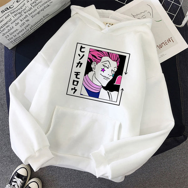 HISOKA MOROW Hoodie Japanese Anime Women's Hooded Sweatshirt Harajuku Full-time Hunter Anime Print Casual Oversize Women Hoodie