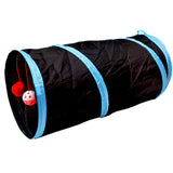 Cat Tunnel 2 Holes Pet Play Tubes Balls Collapsible Crinkle Kitten Toys Puppy Ferrets Rabbit Play Dog Tunnel Tubes