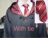 Robe Slytherin Ravenclaw Hufflepuff Cosplay Costume Kids Adult Robe cloak 4 styles Halloween Gift Harris costume