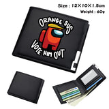 Among us game peripheral short black wallet