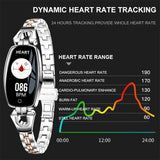 Women Smart Watch 0.96" OLED Heart Rate Blood Pressure Monitor Pedometer Fitness Tracker Waterproof Fashion Smartwatch