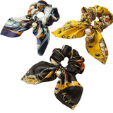 4pcs/set Women Hair Scarf BowStreamers Scrunchies Ponytail Holder Summer Headbands Elastic Hair Bows Rope Hair Bands Accessories