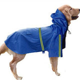 pet supplies dog clothes big dog waterproof poncho pet reflective strip dog raincoat 1pcs