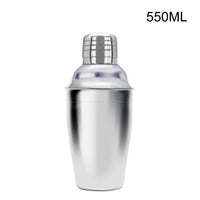 350ML 550ML 750ML Stainless Steel Cocktail Shaker Mixer Wine Martini Shaker For Drinking Boston Style Shaker Party Bar Tools