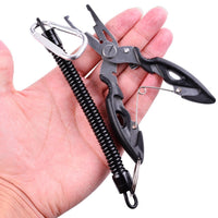 Fishing Pliers Fish Line Cutter Scissors Mini Fish Hook Remover Multifunction Tools New Black Beak Jaw