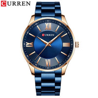 CURREN Stainless Steel Mens Watches New Simple and Classic Quartz Business Watch Thin Clock for Men