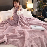 Super Soft Cashmere Home Sofa Bed Throw Blanket 150x200cm Home Decor Bedding Warm Cover Blanket Winter Bedspread Blanket