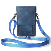 Luxury PU Leather Convenient Bag Cell Phone Handbag Wallet Pouch Neck Strap