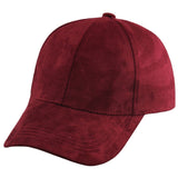 Fashion Women Girls Chic Suede Baseball Cap Solid Sport Visor Hats Adjustable