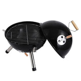 🏆 Novel Portable Stainless Steel Spherical Grill BBQ Grill Non-stick Surface Barbecue Grill Outdoor Camping Picnic Tool 【Ship from US】