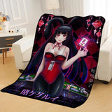 Custom Kakegurui anime Blankets for beds throw blanket soft blanket summer blanket anime blanket travel blanket