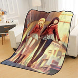 Custom Kakegurui anime Blankets for beds throw blanket soft blanket summer blanket anime blanket travel blanket