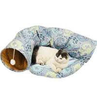 Dual Use Pet Cat Toy&Cat Bed Foldable Cat Tunnel House For Cat Small Dogs Cats Pet Products Lounger For Dogs Cat Training Toy