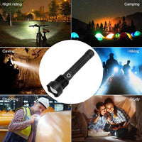 High-power 7 X 7MM LED 30W 5V Micro USB Telescopic Zoom Rechargeable Flashlight Suitable For Camping, Climbing, Night Riding, Caving Waterproof Rating IPX4