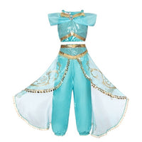 Girls Princess Dresses for 4-10T Children Kids Halloween Cosplay Costume Role-play Clothing Dress