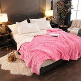 Super Soft Cashmere Home Sofa Bed Throw Blanket 150x200cm Home Decor Bedding Warm Cover Blanket Winter Bedspread Blanket