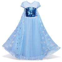 Girls Princess Dresses for 4-10T Children Kids Halloween Cosplay Costume Role-play Clothing Dress