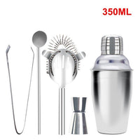 350ML 550ML 750ML Stainless Steel Cocktail Shaker Mixer Wine Martini Shaker For Drinking Boston Style Shaker Party Bar Tools