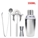 350ML 550ML 750ML Stainless Steel Cocktail Shaker Mixer Wine Martini Shaker For Drinking Boston Style Shaker Party Bar Tools