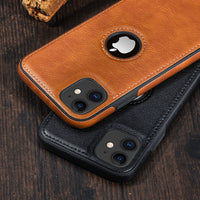 Solid Color PU Leather Phone Case For iPhone 12Pro 11 12 Pro Max XR XS Max X 7 8 6 Plus 12Mini 11Pro Max 11 Slim Soft Back Cover