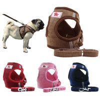 Dog Harness Leash Set Adjustable Breathable Dog Cat Collar Vest Harness for Dog Puppy Pet Chihuahua Chest Strap Dog Accessories