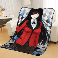 Custom Kakegurui anime Blankets for beds throw blanket soft blanket summer blanket anime blanket travel blanket