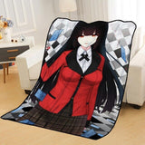 Custom Kakegurui anime Blankets for beds throw blanket soft blanket summer blanket anime blanket travel blanket