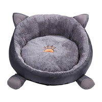 Pet Pure Cotton Cat Bed Cat House Winter Warm Soft Plus Velvet Cat Cushion Cat Bed Cute Round Cushion Dog House Pet Cat Supplies