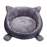 Pet Pure Cotton Cat Bed Cat House Winter Warm Soft Plus Velvet Cat Cushion Cat Bed Cute Round Cushion Dog House Pet Cat Supplies